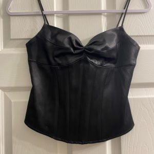 Cache Vintage black corset top